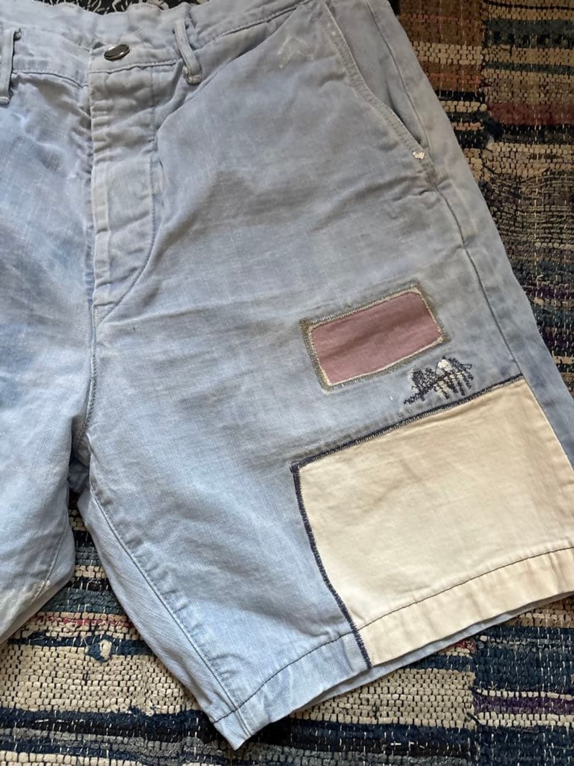 캐피탈 컨트리 패치워크 데님 쇼츠 상품이미지2