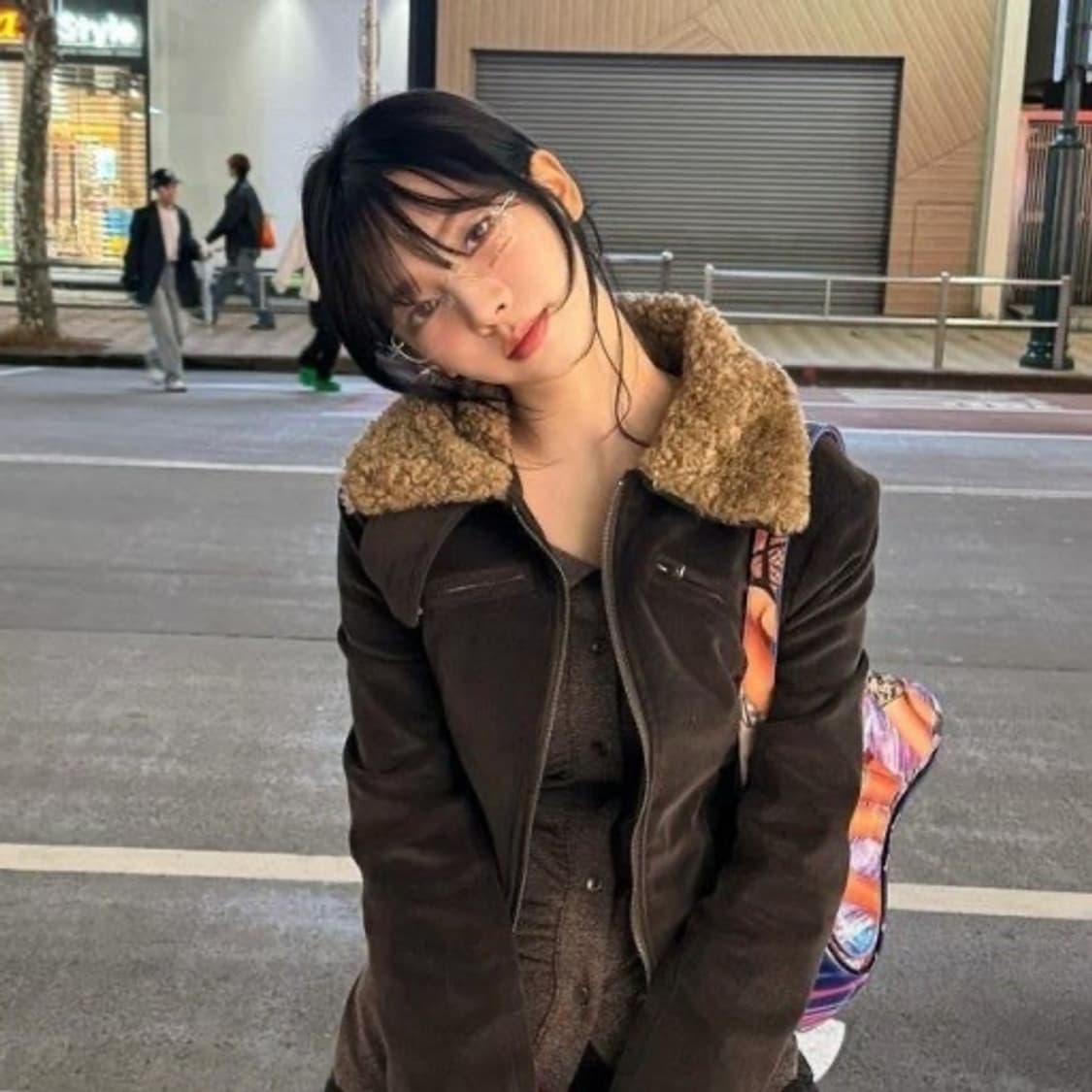 비데블 골덴 절개 코듀로이 퍼자켓 브라운 상품이미지2