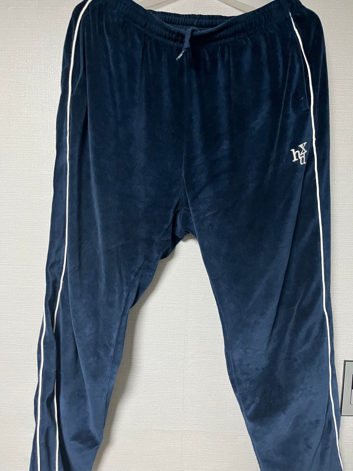에이치덱스 벨벳 트랙 팬츠 네이비 xl 상품이미지1