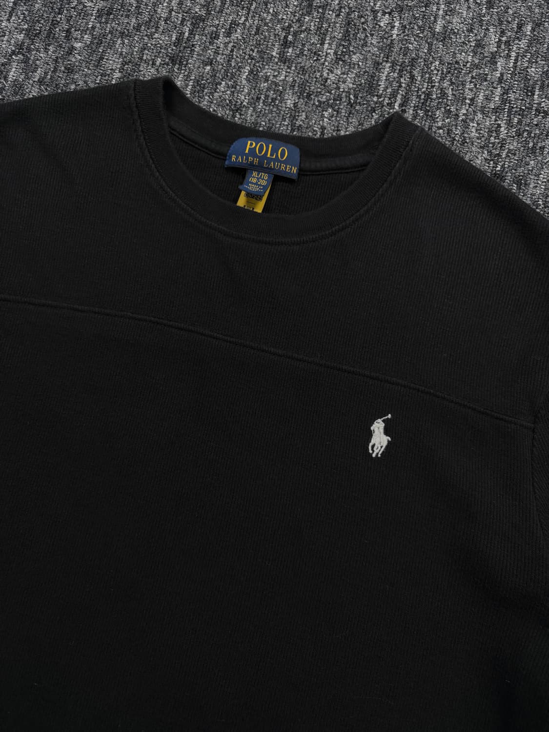 폴로 블랙 골지 롱슬리브 상품이미지4