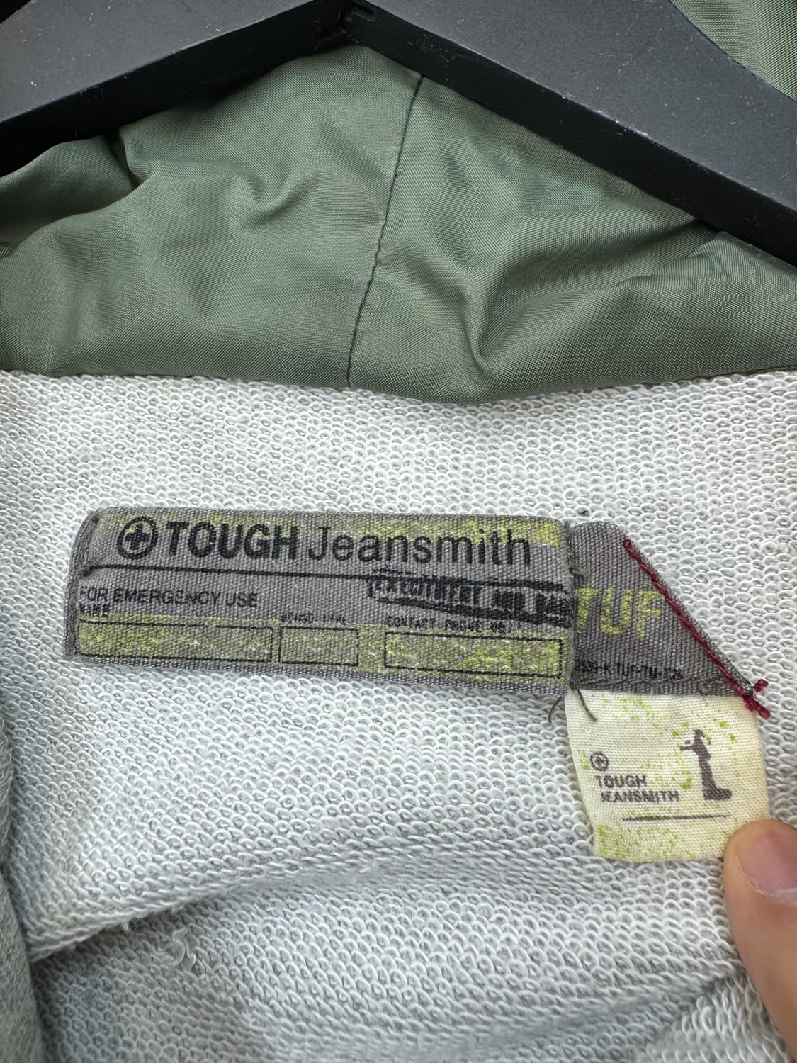 터프 진스미스 스티치 풀오버 후드티 상품이미지7