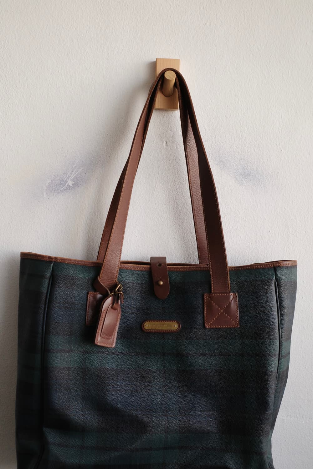 폴로 타탄체크 토트백 상품이미지3