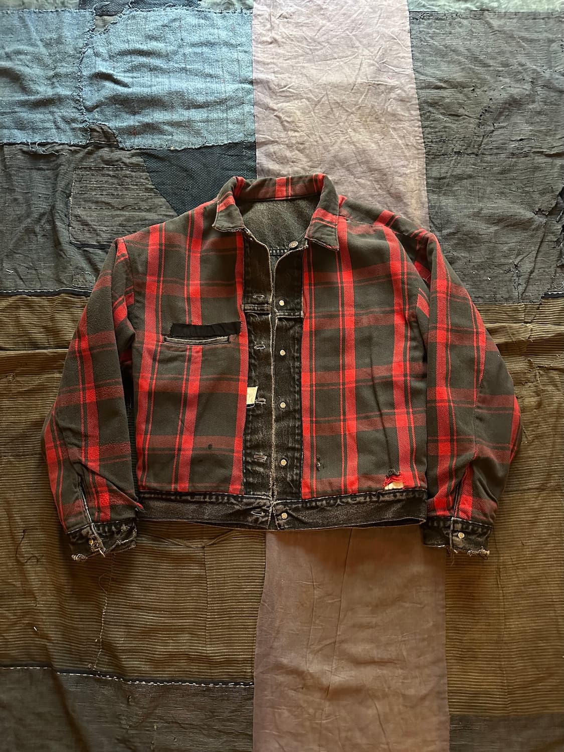 90s USA 빈티지 리바이스 블랙 데님 자켓 상품이미지6