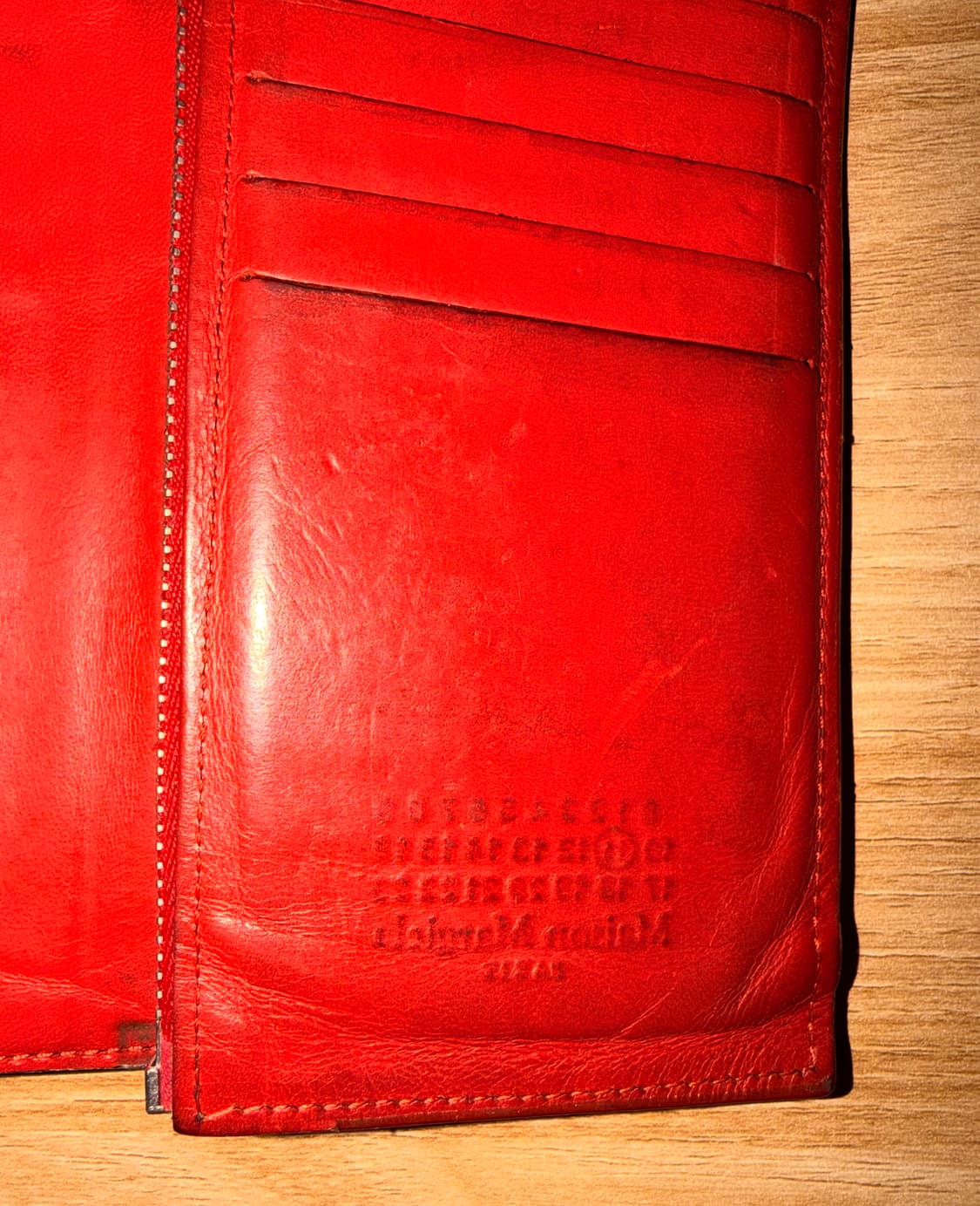 메종 마르지엘라 레드 블랙 중지갑 상품이미지7