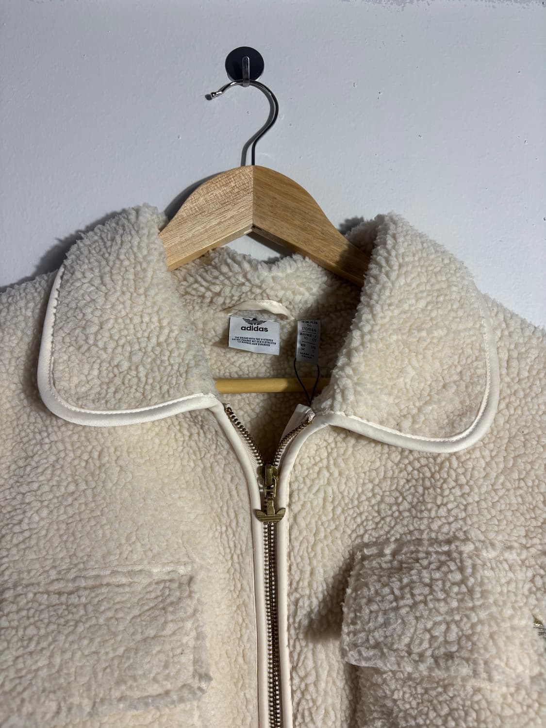 아디다스 베이지 보아 플리스 자켓 상품이미지3