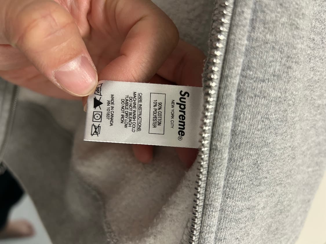 슈프림 스몰로고 후드집업 M 사이즈 상품이미지4