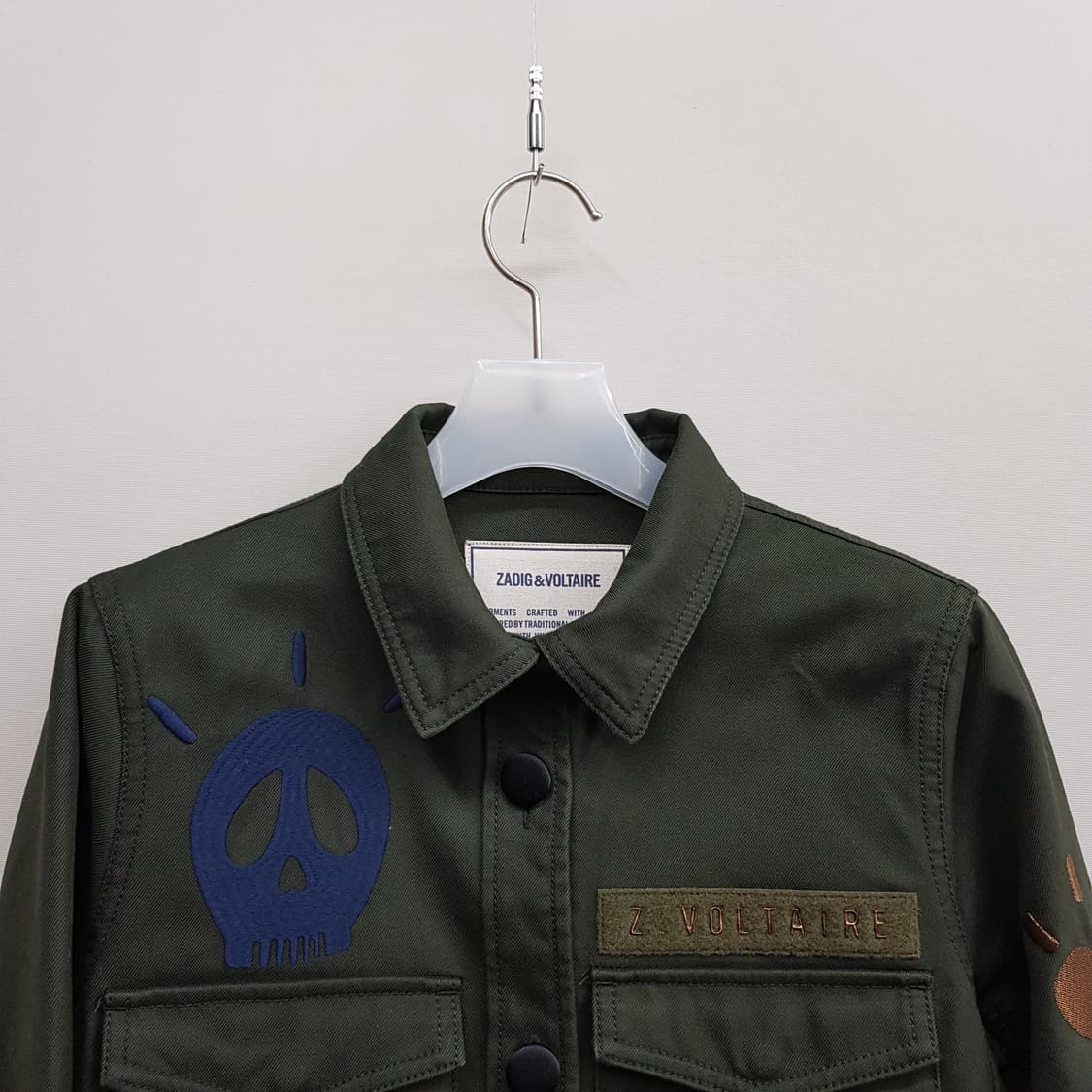 쟈딕앤볼테르 아트 패치 밀리터리 자켓 XS사이즈 상품이미지3