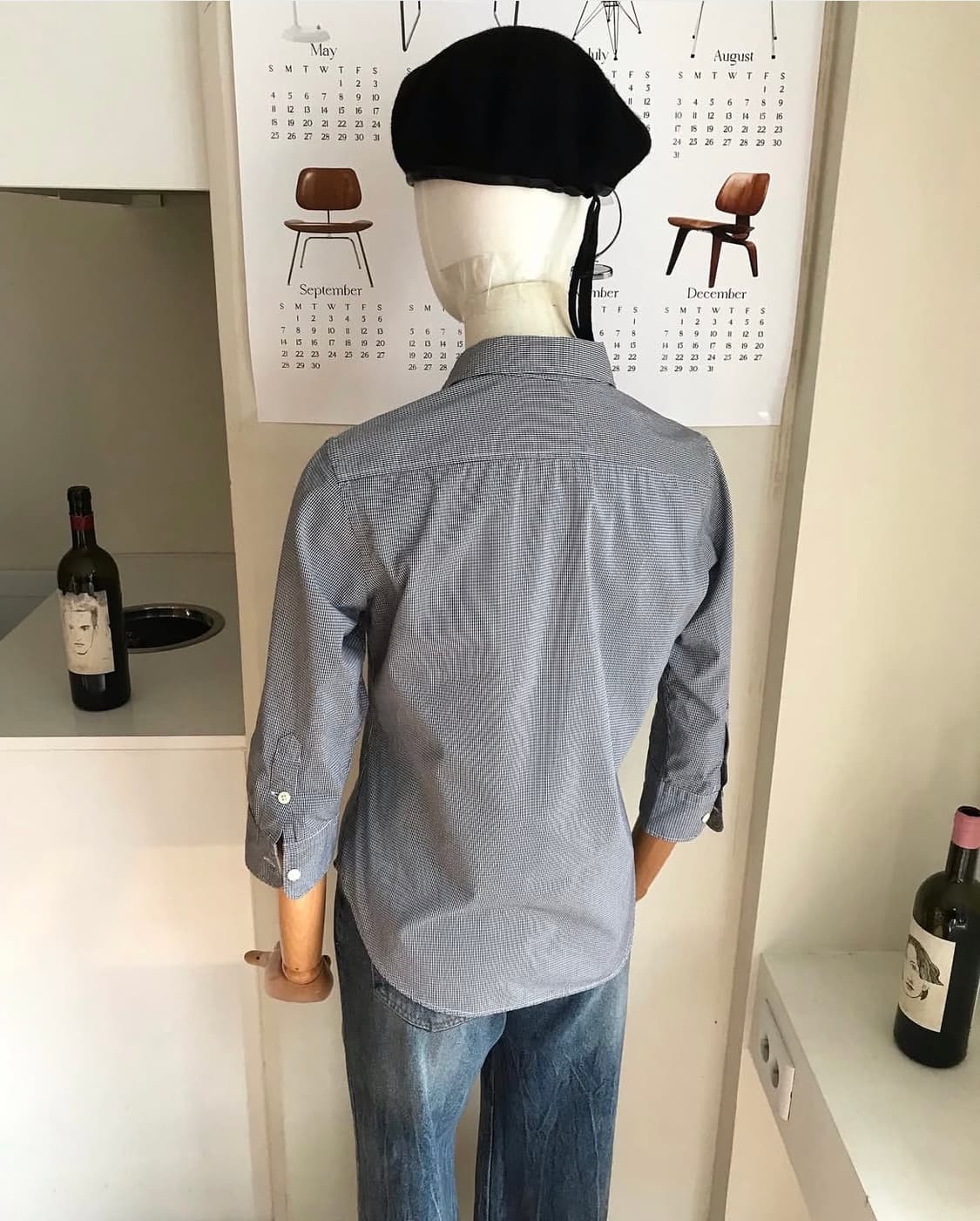 폴로 잔체크 7부 셔츠 상품이미지10