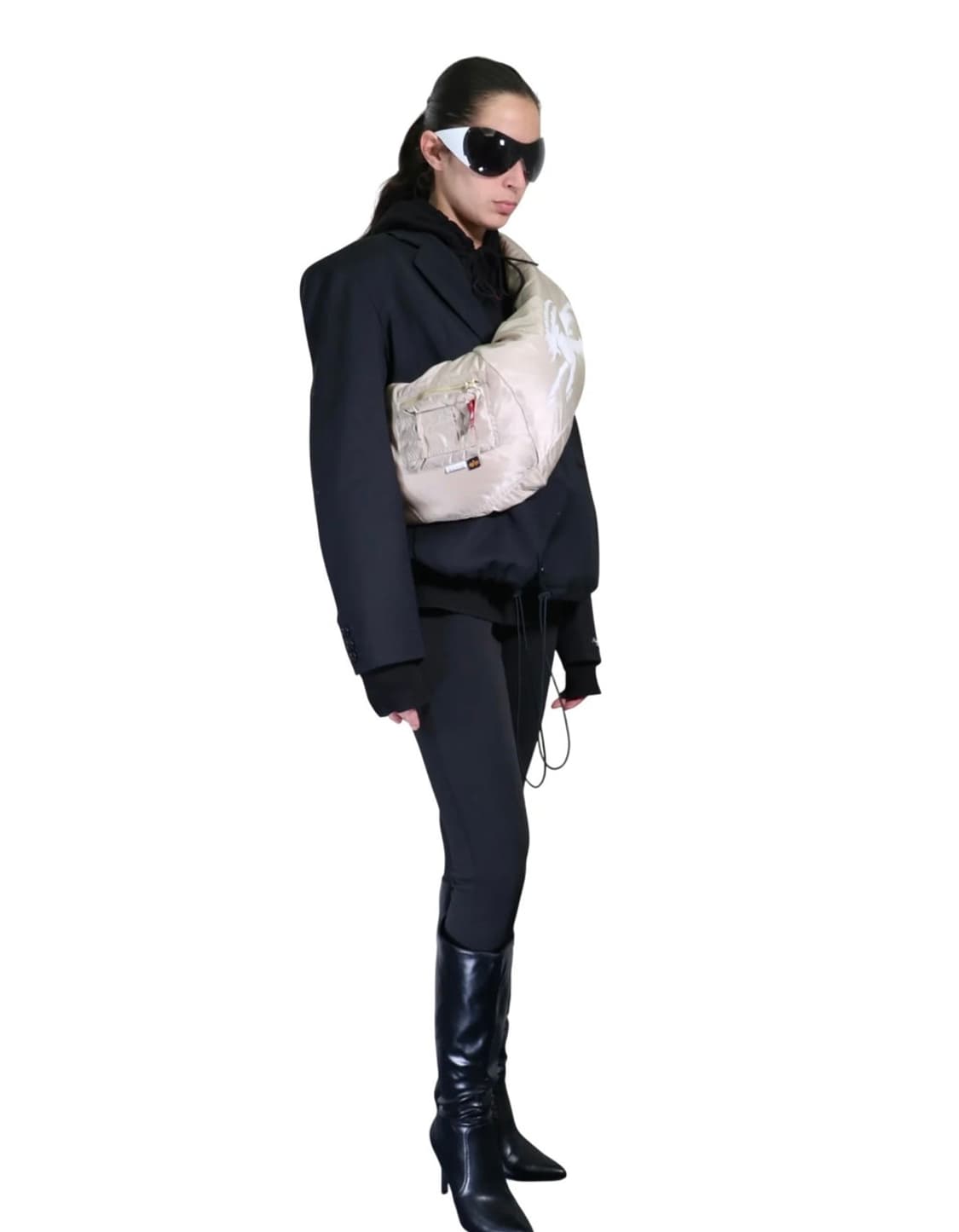 프로토타입스 BOMBER SLEEVE 백/베이지 상품이미지2