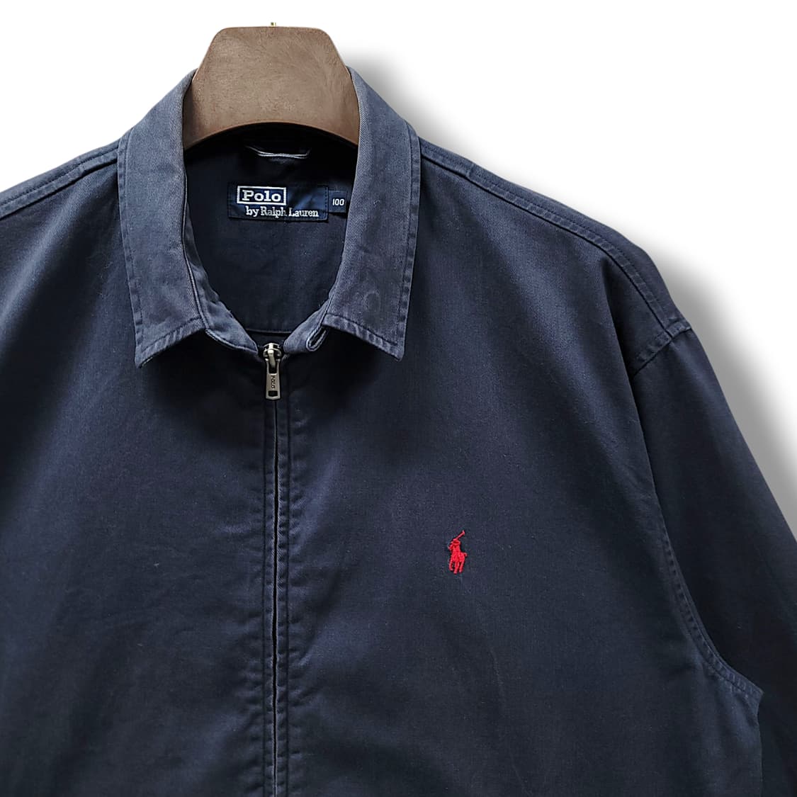 [100] 폴로 네이비블루 레드포니 빈티지 스윙탑 자켓 상품이미지4