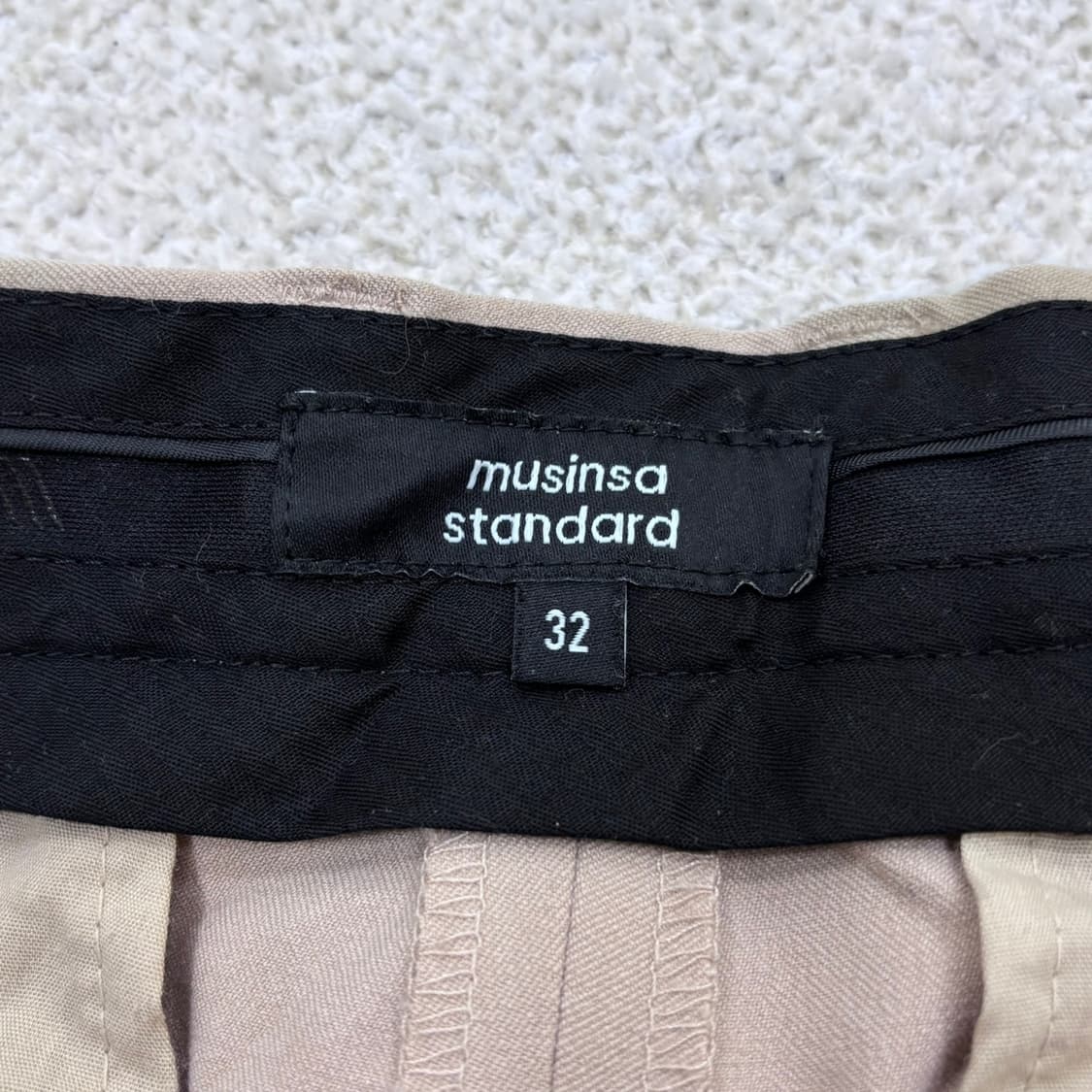 32 무신사스탠다드 베이지 치노 팬츠 0428E 상품이미지3