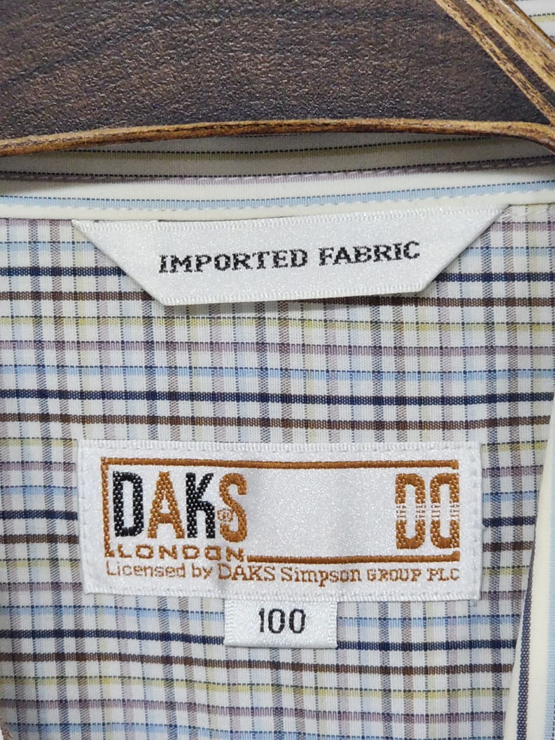 (105) 닥스 반팔셔츠 스트라이프 체크 남방 포켓  상품이미지3