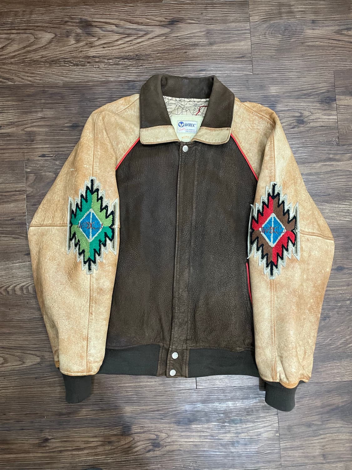 아비렉스 90s U.S.A. 인디언 헤드 가죽자켓 상품이미지2