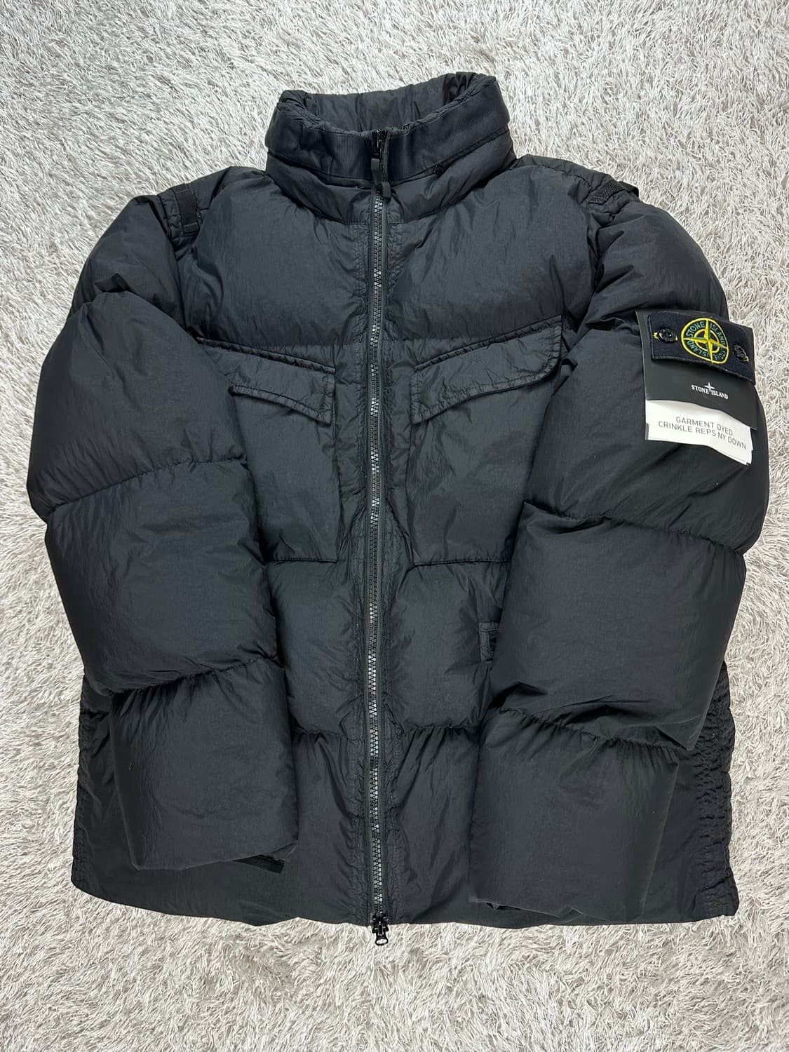 [L] 백화점판 정품 스톤아일랜드 22FW 크링클랩스 논후드 패딩 상품이미지3