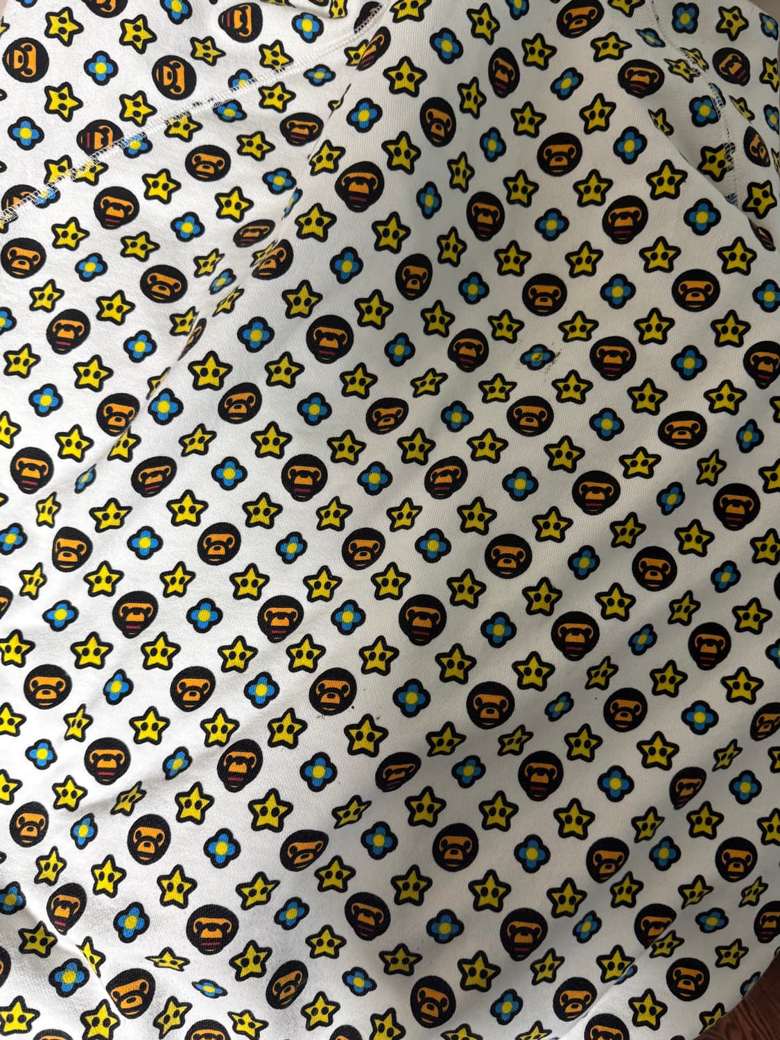 베이프 베이비마일로 모노그램 투웨이 후드집업 화이트 L 상품이미지4