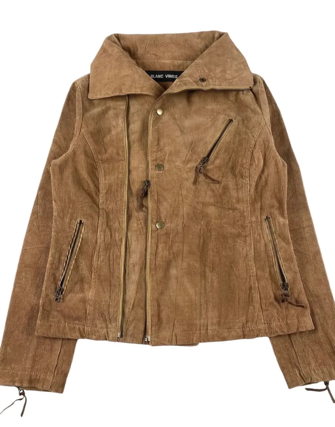 카멜 코듀로이 라이더 자켓 상품이미지5