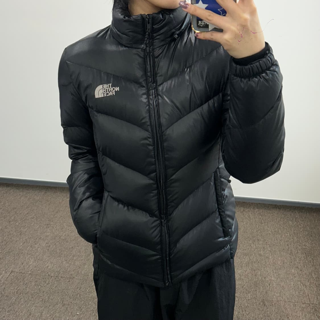 The north face 노스페이스 블랙 구스 패딩 상품이미지2