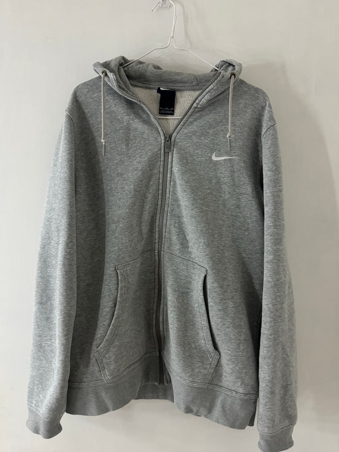 나이키 스우시 로고 그레이 후드집업 상품이미지4