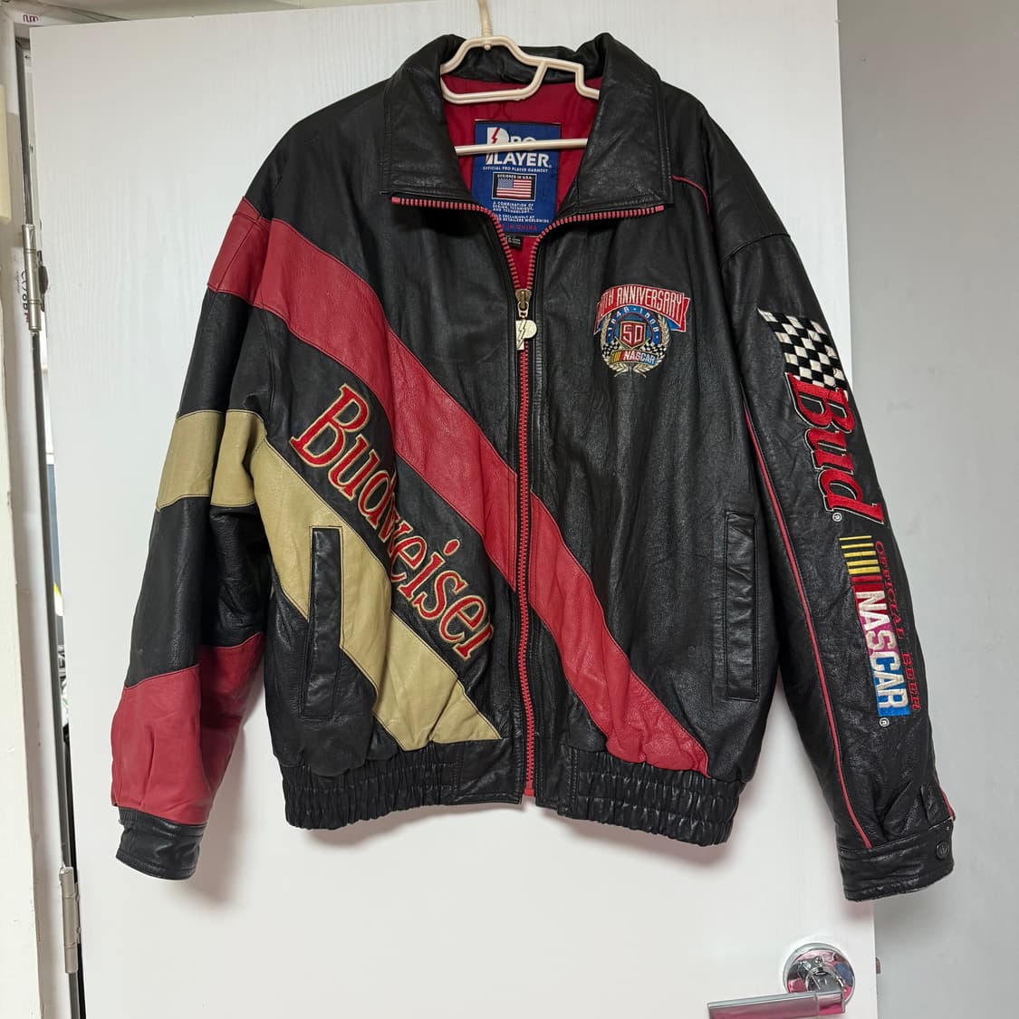 윌슨 레더 X 버드와이저 50주년 기념 레이싱 가죽 자켓 상품이미지1