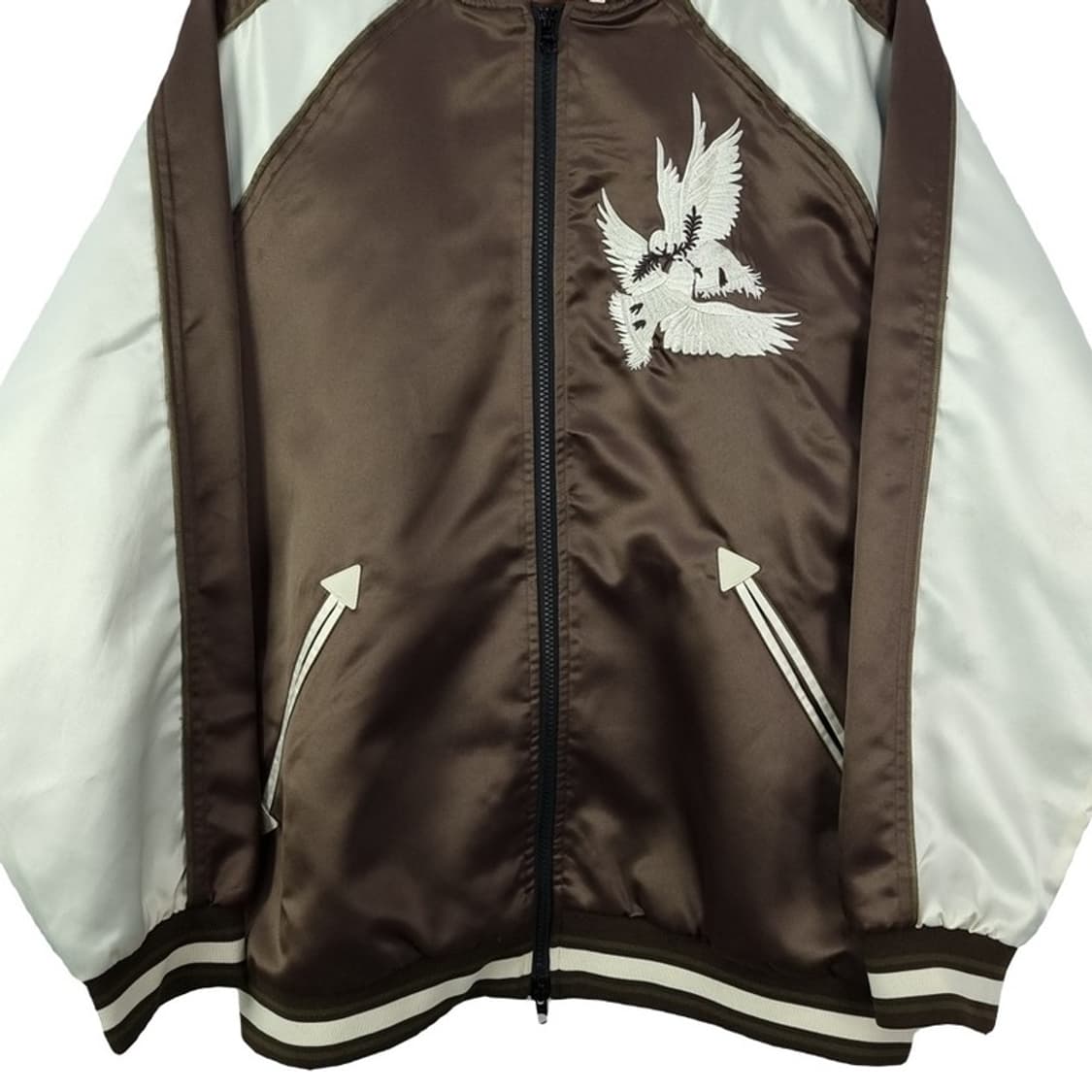 [오가프] 사틴 수베니어 스카쟌 블루종 자켓 M18962 상품이미지5