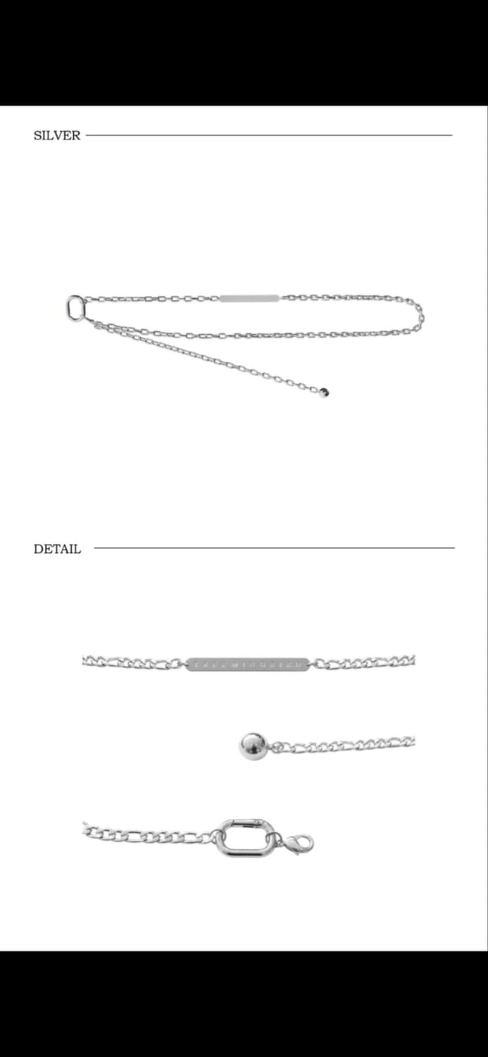 [새상품] 트리밍버드 메탈 체인 벨트 상품이미지6