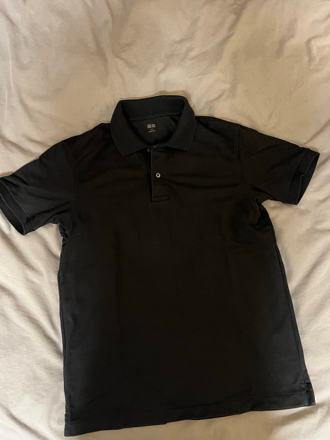 유니클로 카라티 pk티 검정 M 95 상품이미지1