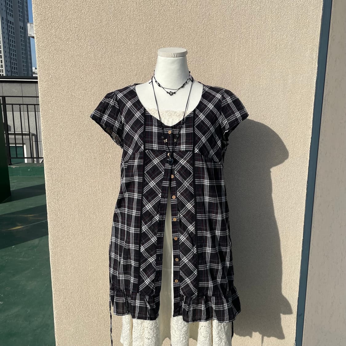 바선생 체크슬리브  상품이미지4