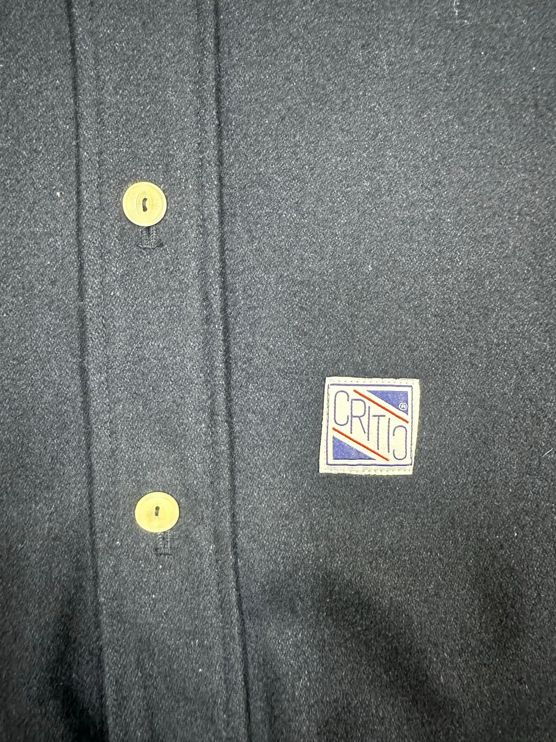 크리틱 울 셔츠자켓 네이비 L 상품이미지5