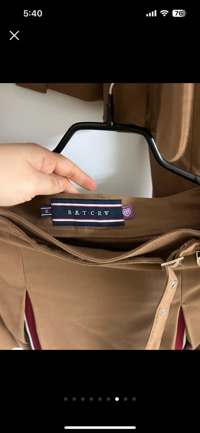 타게토 [타게토X로맨틱크라운]라이더 크롭 _브라운 셋업 상품이미지8