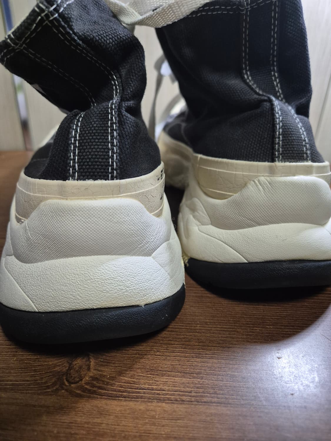 MLB 청키 하이탑 스니커즈 블랙 270 상품이미지5