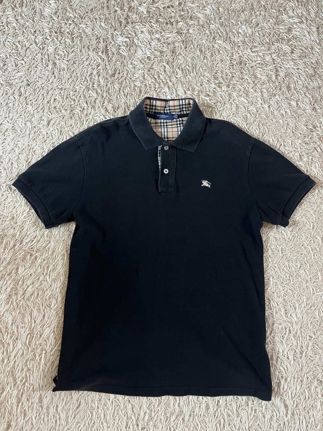 버버리 블랙 반팔 카라티 상품이미지1