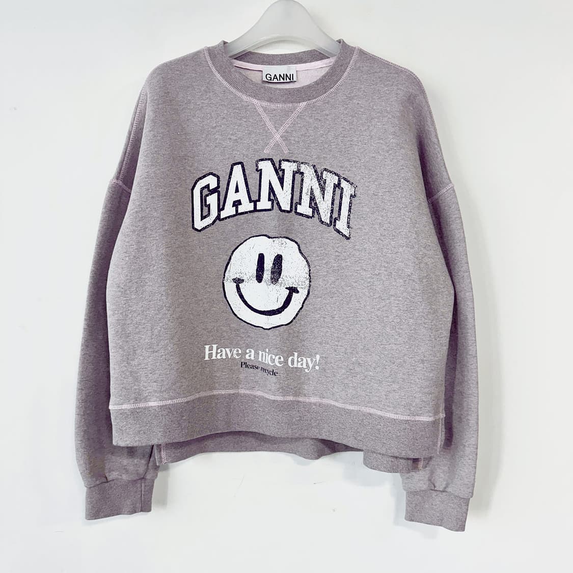 가니 GANNI 스마일 맨투맨 조거팬츠 set 상품이미지2