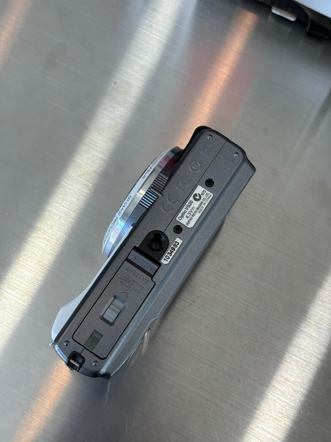 풀박/배터리2개/한글/날짜표시)펜탁스 옵티오 vs20 화이트 빈티지디카 상품이미지7