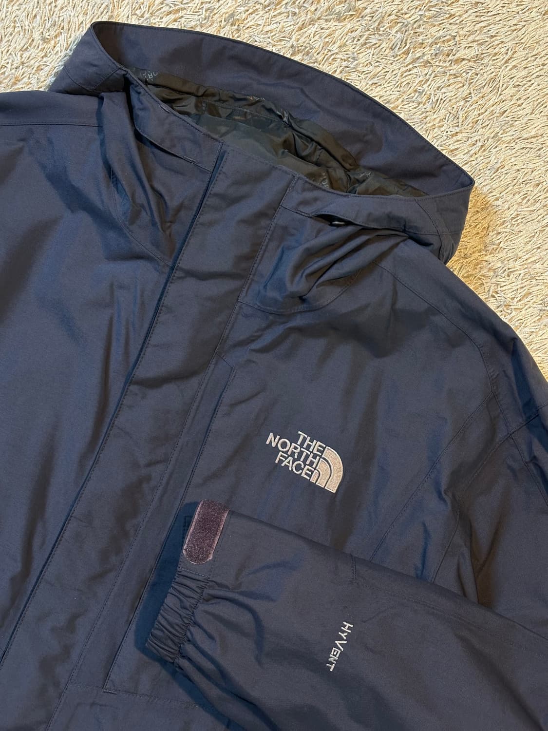 노스페이스 하이벤트 투웨이 나일론 바람막이 자켓 네이비 상품이미지2
