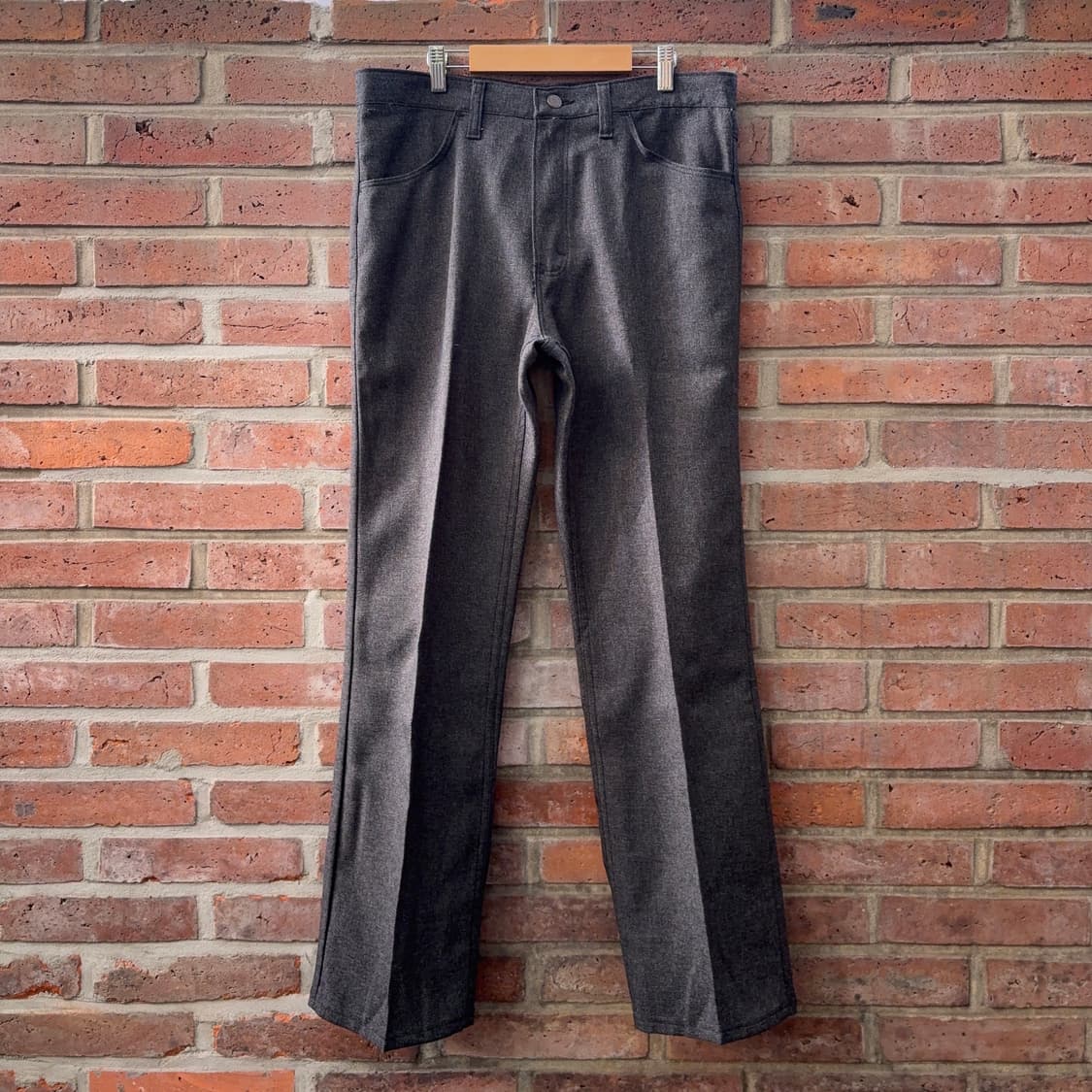 90~00s USA 랭글러 Wrangler 다크 그레이 부츠컷 트라우저 상품이미지2