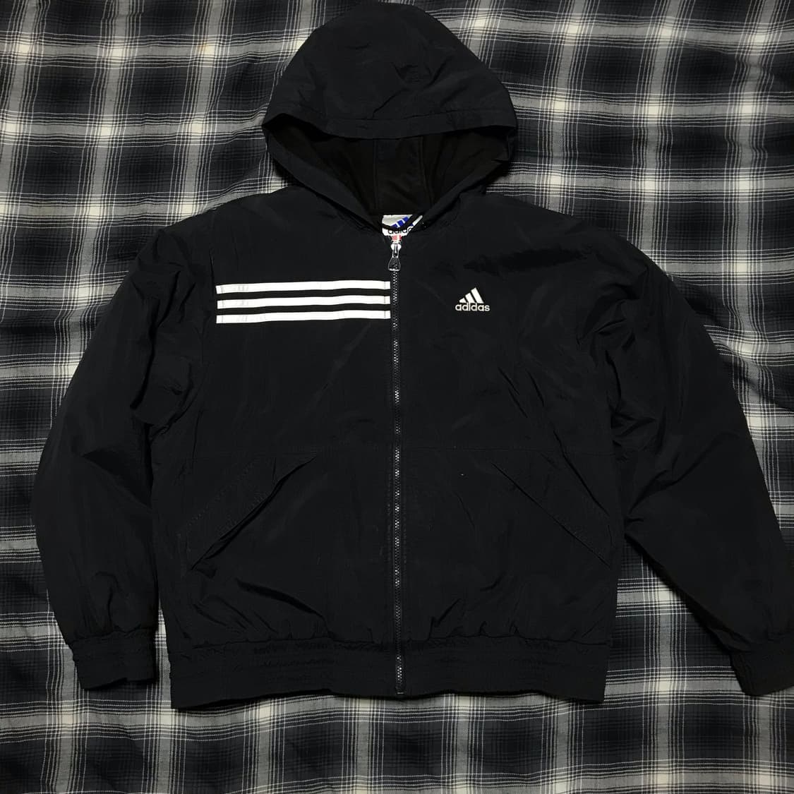 레어 90s 재팬 아디다스 퍼포먼스 후드 패딩 상품이미지1