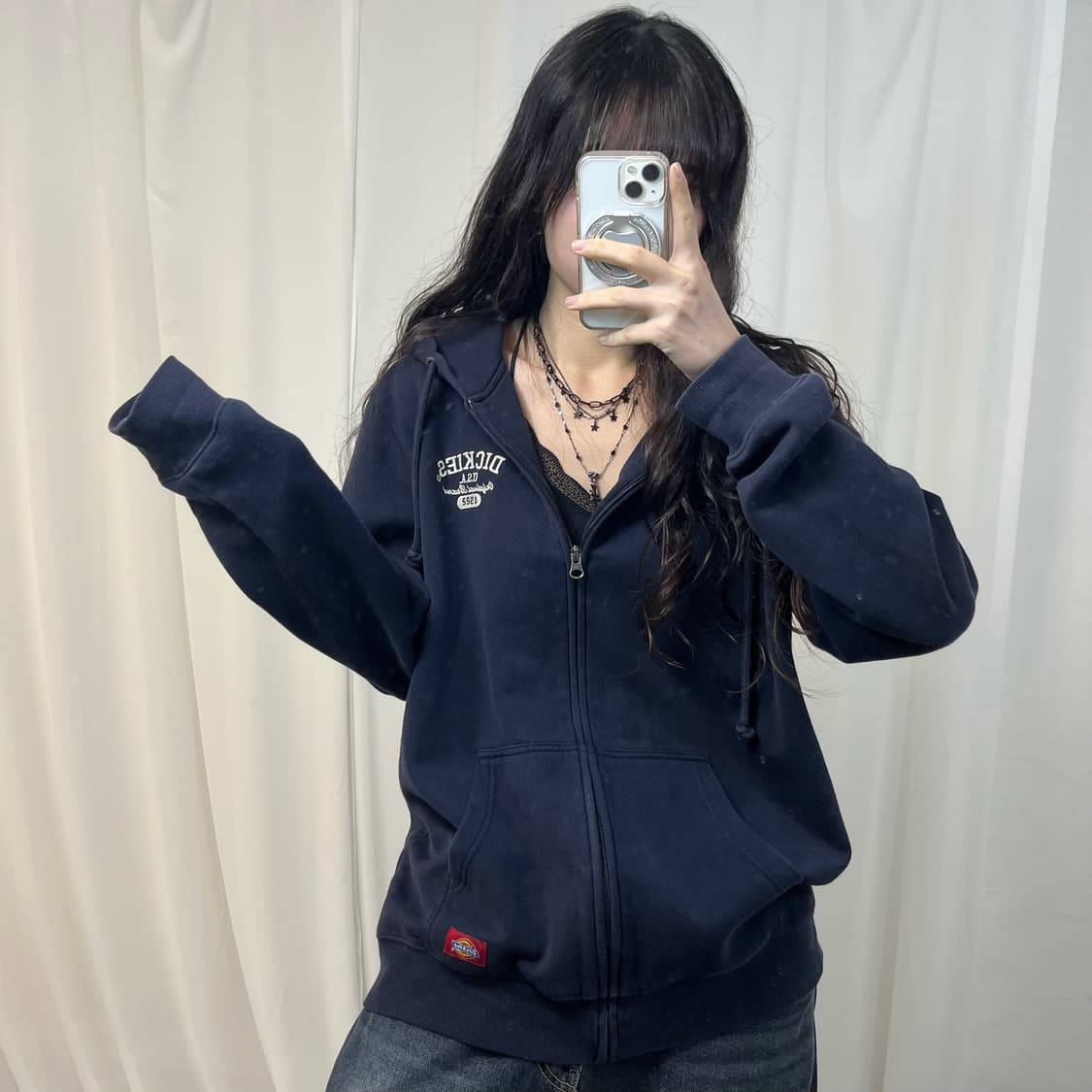 Dickies Navy Hoodie Zip-up  상품이미지2
