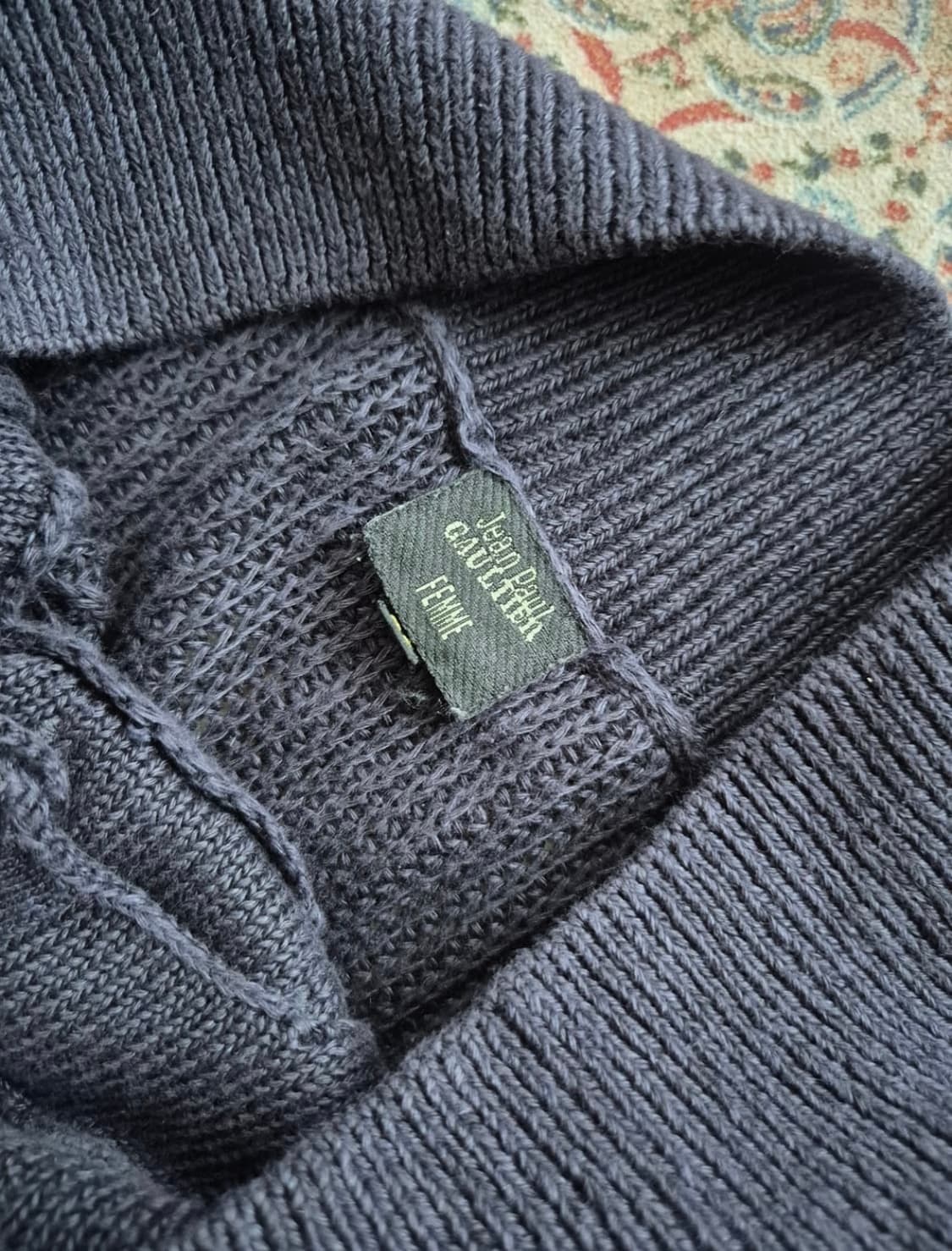 장폴고티에 리넨 와플 스퀘어넥 니트 상품이미지5