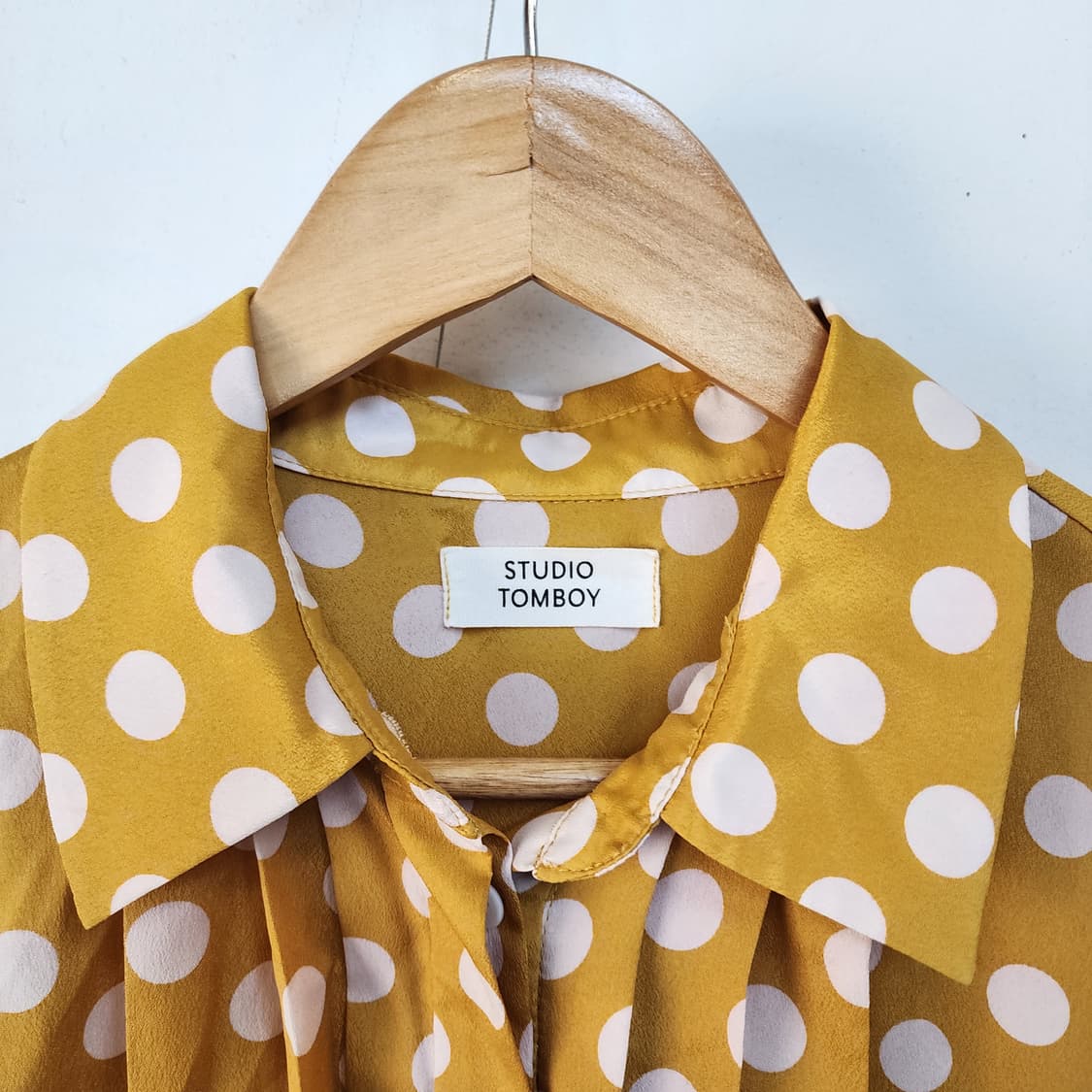 스튜디오톰보이 옐로우 도트 롱 원피스 상품이미지2