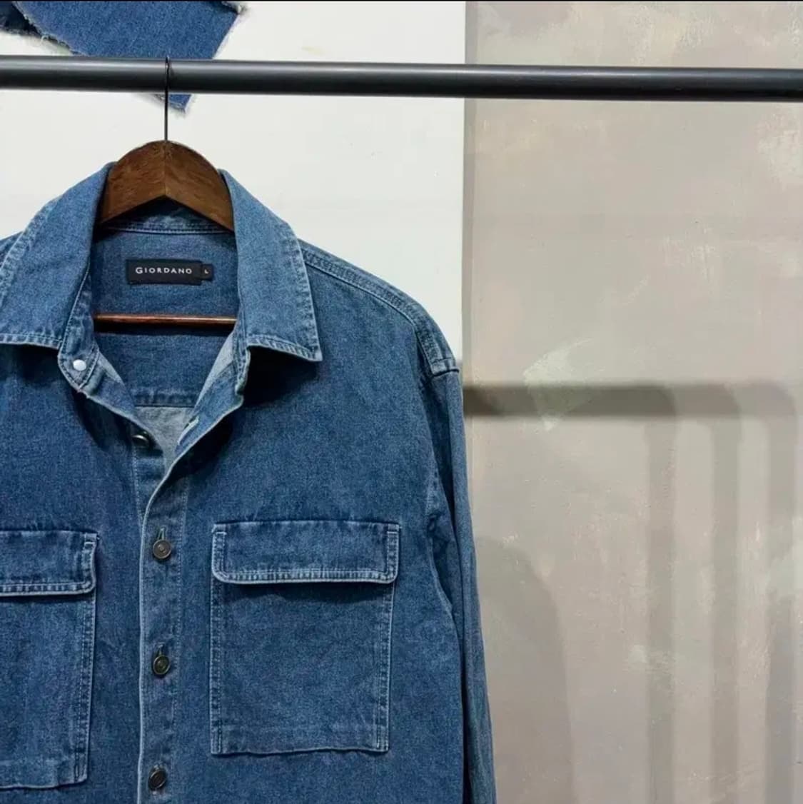 지오다노 데님 셔츠 자켓 L 폴로  상품이미지2