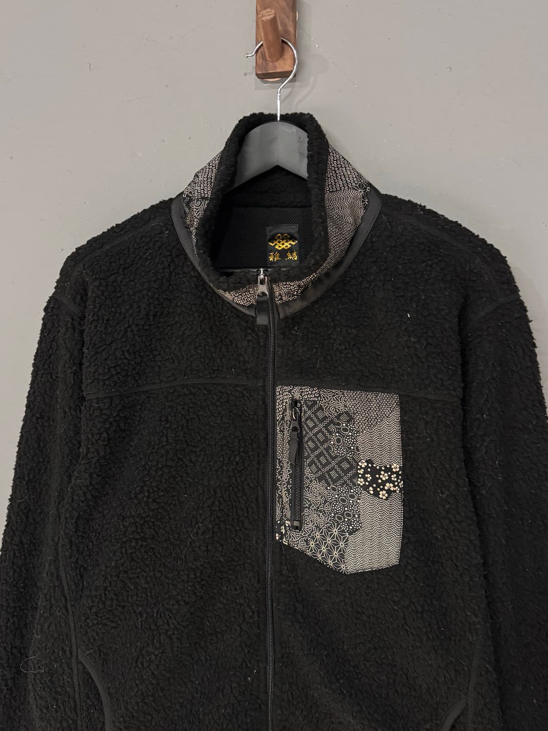 JPN 오리엔탈 블랙 플리스 자켓  상품이미지2