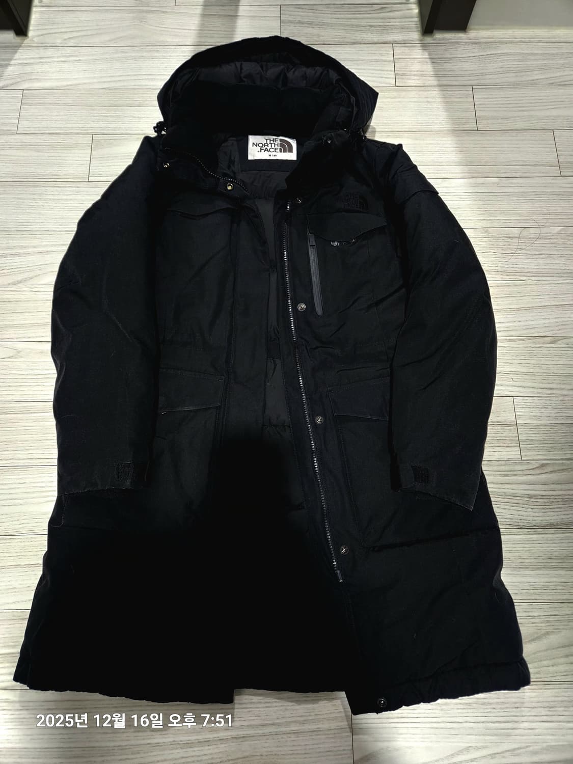 노스페이스 롱패딩 90M사이즈 블랙 상품이미지2