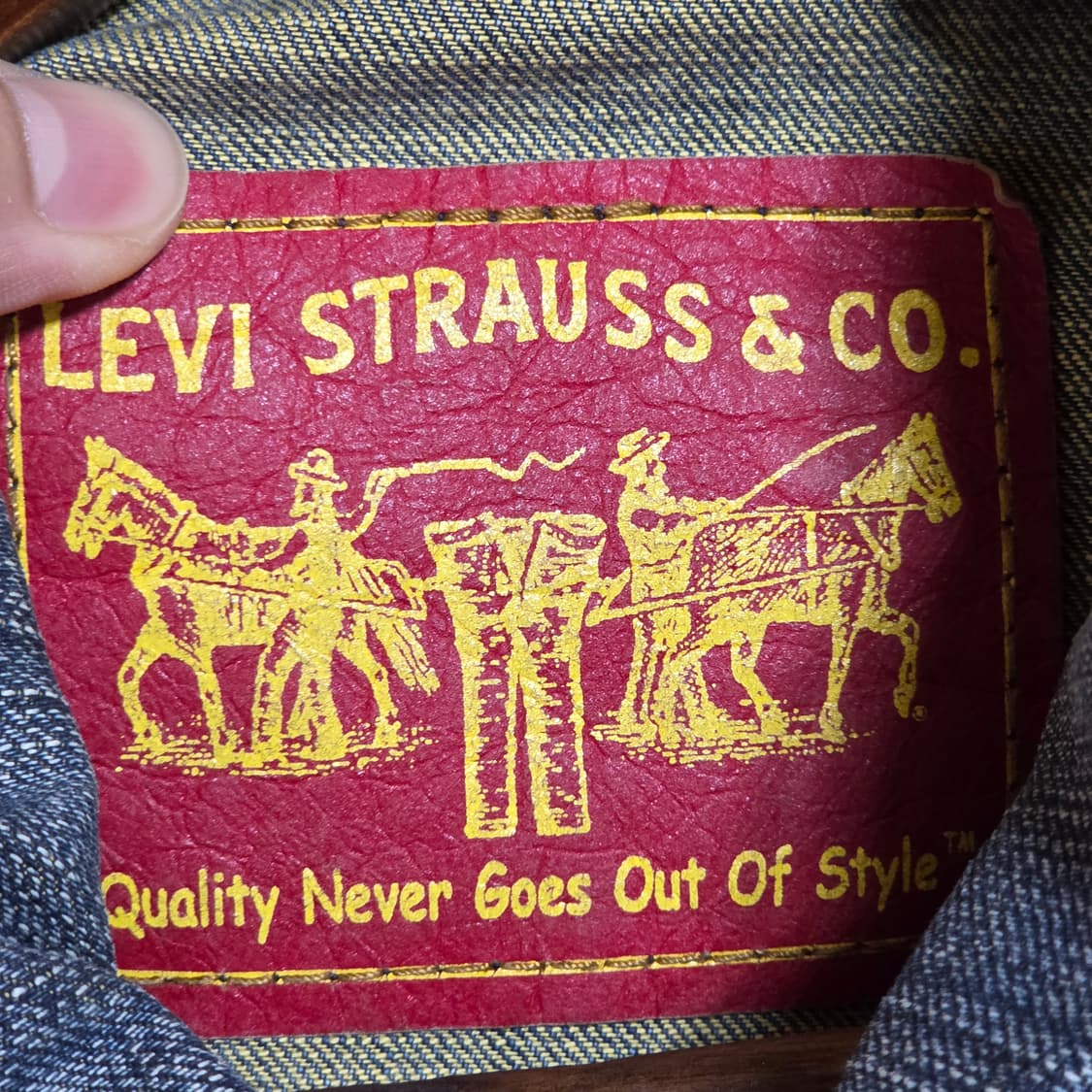 00'S 리바이스 웨스턴 데님 베스트 상품이미지8