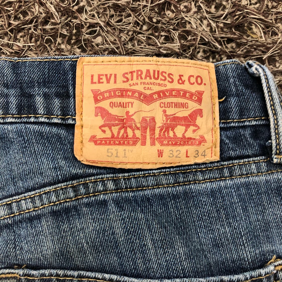 리바이스 511 워싱 데님 팬츠 상품이미지6