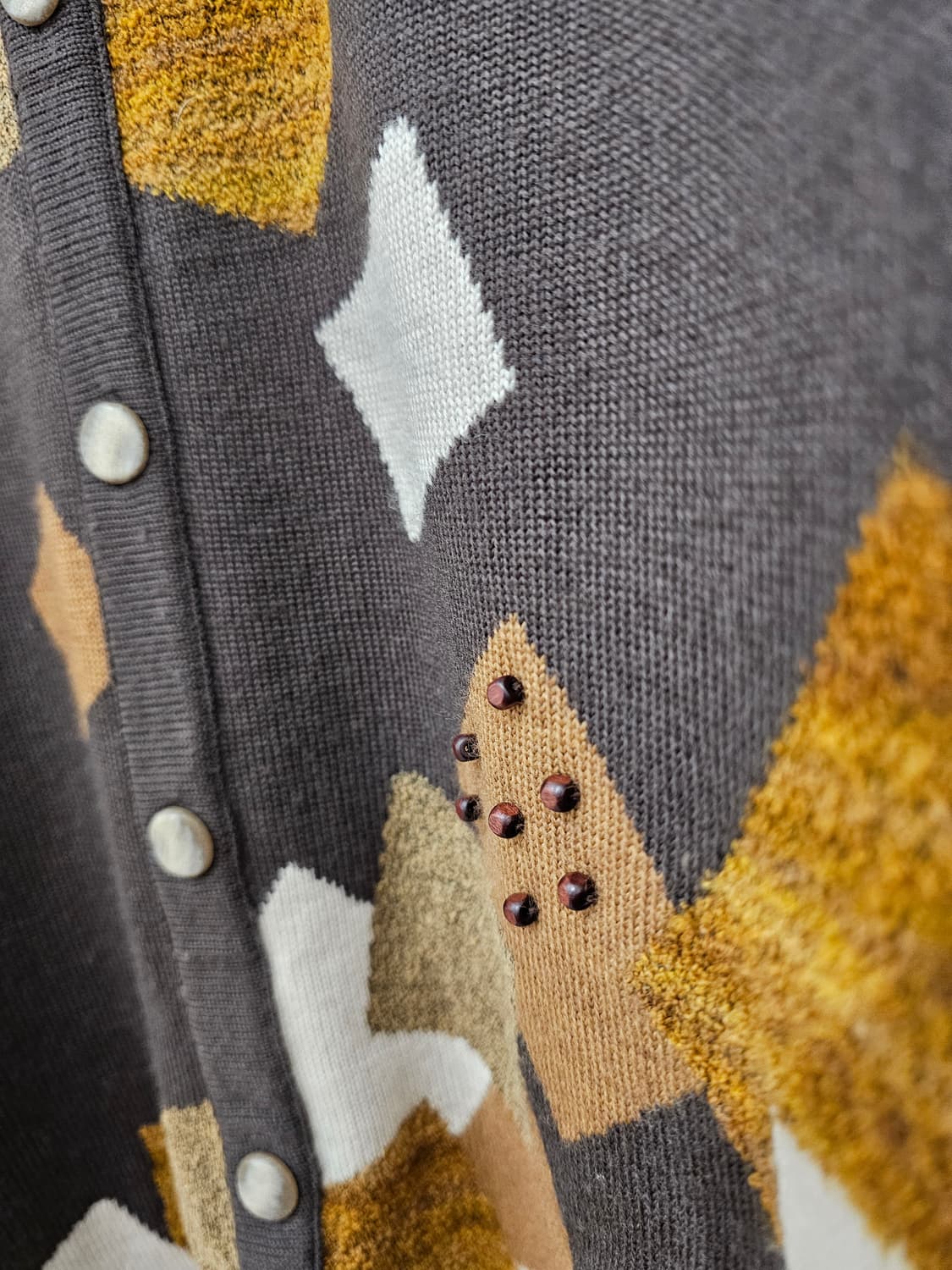 Japan 초코브라운 페이크가디건 울니트 상품이미지6