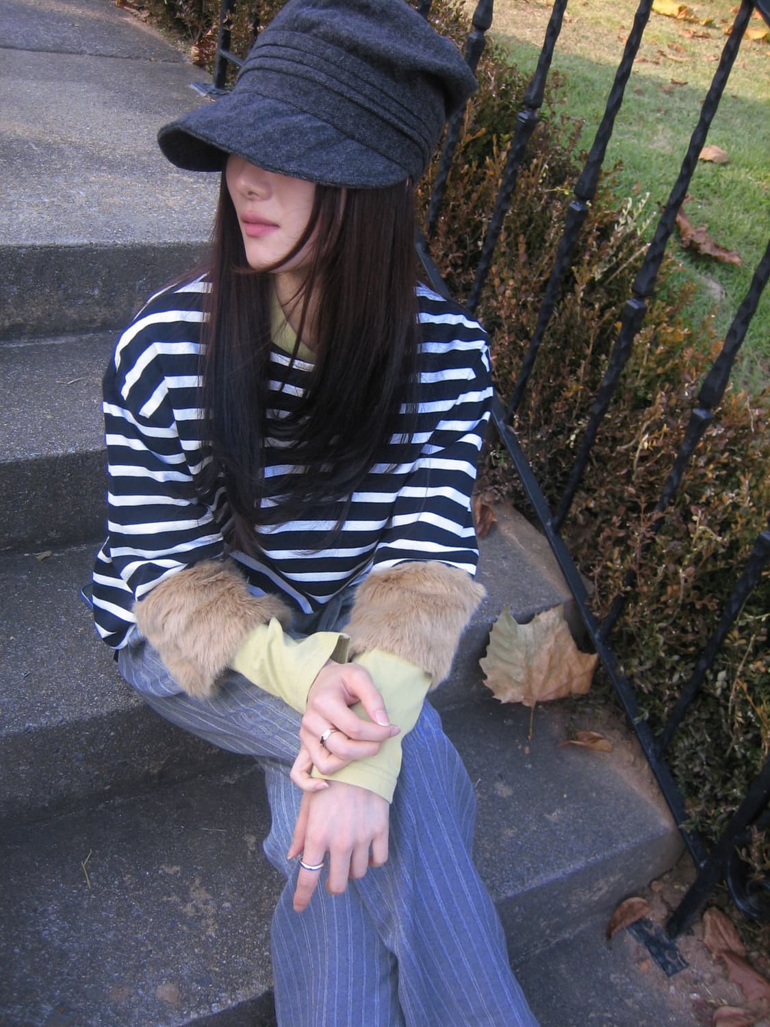 [SIMPLICITE] pur stripe raglan t-shirts 상품이미지2