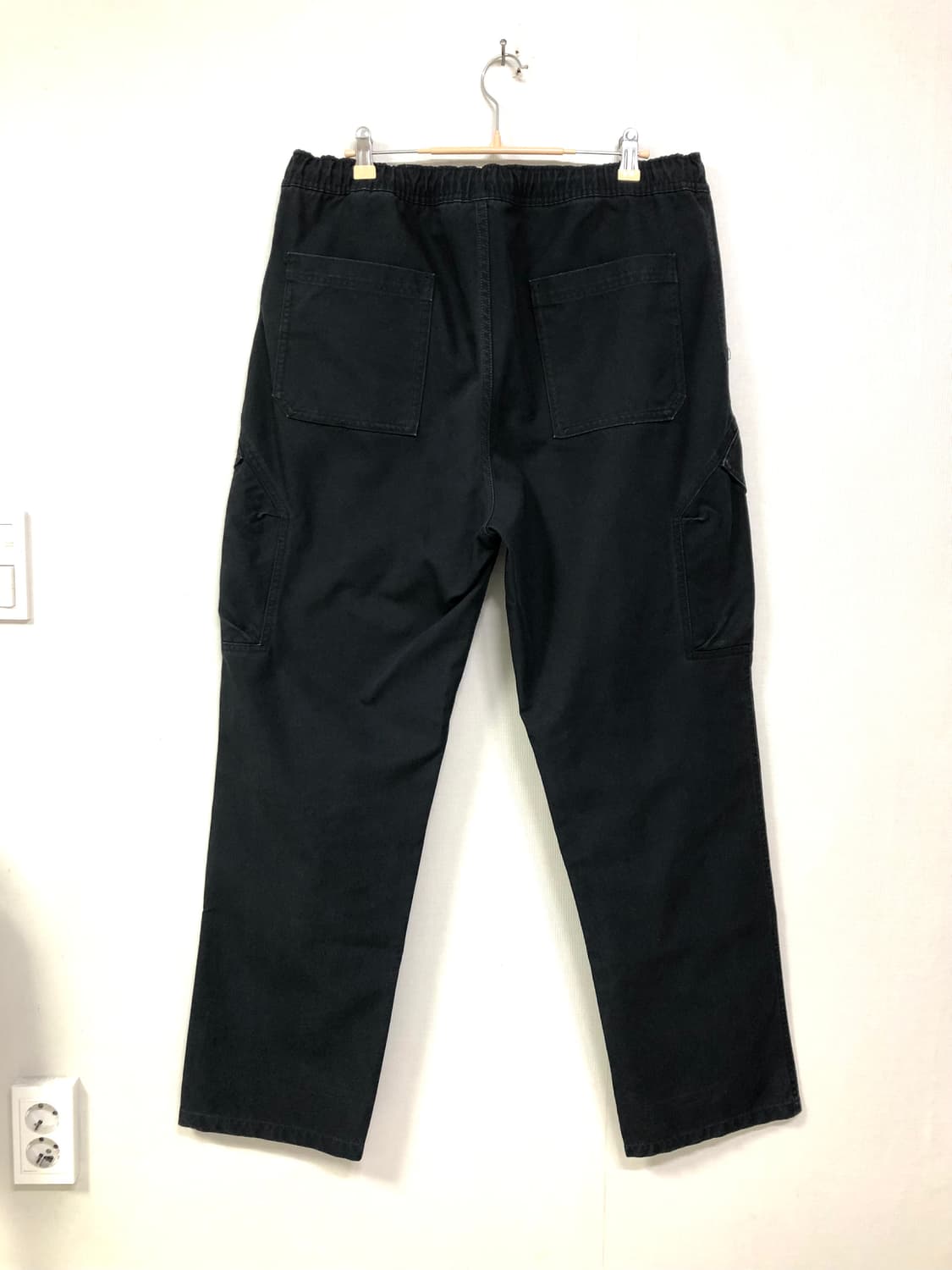 나이키 조던 와이드핏 밴딩 캔버스코튼 카고 면팬츠 L _ 블랙 상품이미지5