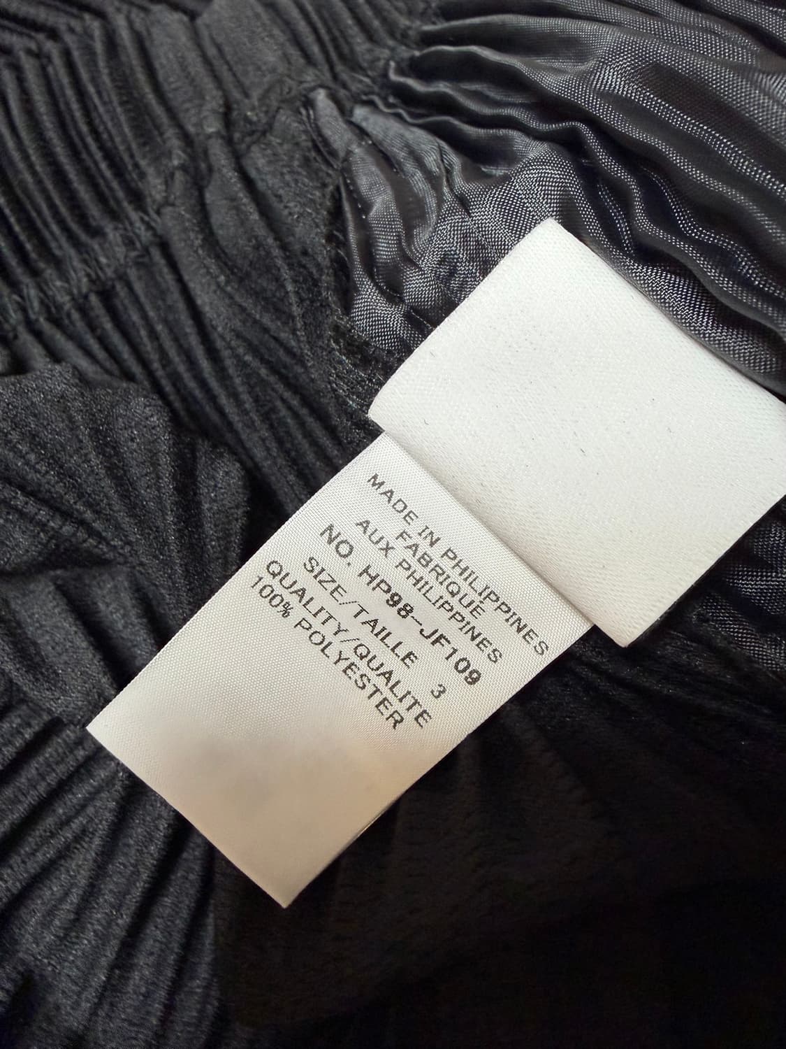 옴므플리세 베이직 팬츠 블랙 3사이즈 상품이미지4