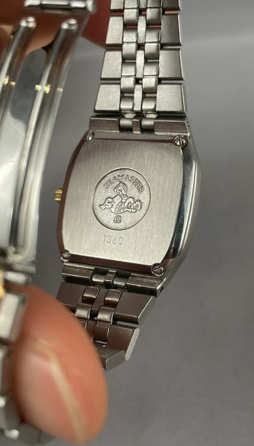 오메가 빈티지 씨마스터 쿼츠 여성용 콤비 청판 16CM 상품이미지5