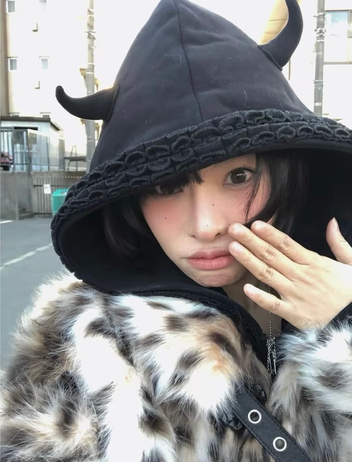 Nodress x Room SERVICE888 데빌후드집업 S 상품이미지3